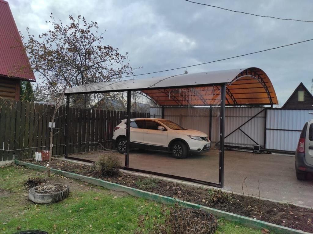 Прозрачные шторы ПВХ для навеса под автомобиль в Электроуглях